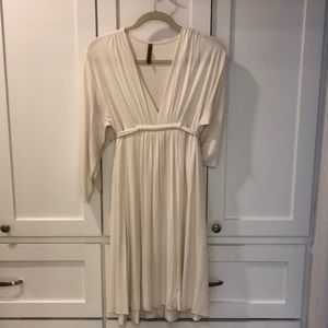 Rachel Pally short off white caftan dress.